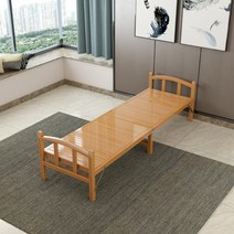 대나무 평상 접이식 야외 베란다 옥상 대청마루 대나무침대 테이블 이동식, 100X197cm(협판)