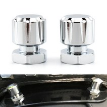 할리 데이비슨 바이크 오토바이 알루미늄 장착 너트 볼트 2 개 로드 킹 글라이드 소프트 팻 보이, [03] Chrome