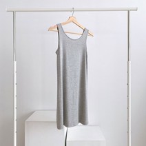 그레이 모달 이너 슬립 민소매 원피스