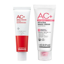 메르필 여드름 & 흔적 개선! AC+스팟크림 & AC+올인원 매직크림 SET