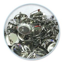 유니아트 5000 코사지핀 명찰재료 브로치재료 뱃지 어린이집 유치원 초등학교만들기재료, 21mm, 1개