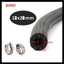 고압호스 1M NBR 가솔린 디젤 내유성 고무 튜브 ID 직경 4-25mm 유연한 연료 호스 고온 내성 오일 파이프, 07 13x20mm