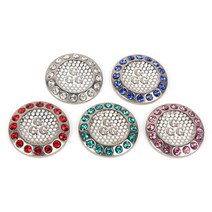 판촉물 볼마커 큐빅 선물 단체 공마킹 마크 기념 마커 골프 홀인원 볼마크 볼마킹 공마크 용품 클립 품 W7654D3, 핑크