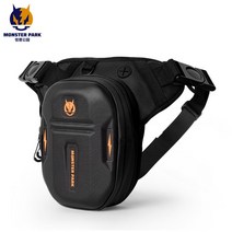 레그 백 힙색 허리 가방 MONSTER PARK바이크 오토바이 남자용 바이크 다리 사이드 전화 팩 드롭 패니 벨트 부랑자