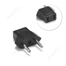 플러그어댑터EU 전기 플매트 카펫 러그 4.0mm 유럽 미국 JP 여행 어댑터 일본 AC 코드 케이블 소켓 콘센트, 01 Black