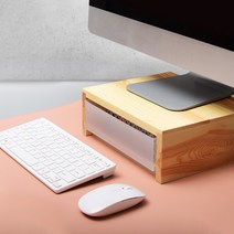 우드로하우스 소나무 원목 미니 노트북 모니터받침대 HDM-801 서랍포함, HDM-801 미니+무지서랍1개