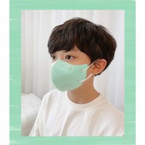 (5매+5매) 비쥬마스크 어린이 새부리형 마스크 소형 초등학생 아동 컬러 마스크, Fresh Mint 민트 (5매+5매)