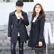 (당일발송/특가) 가바바 커플 트렌치코트 가을 커플룩은 이렇게 A6