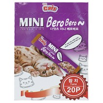 더캣츠 미니베로베로20p 20개입 고양이간식 미니츄르, 1개, 참치20개입