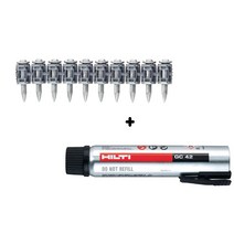 힐티 GX3용 가스핀 가스 캔 세트 1200발 20 27 32 39MM 타정핀, 선택4. 39MM+가스캔