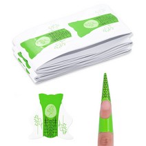 메이브라운 손톱연장 젤네일 네일폼지 네일연장 손톱연장재료 아크릴연장 젤폼 연장폼 젤폼지, 종이폼 라운드라인 100pcs, 1세트