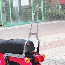 21-23 혼다 슈퍼커브110 시시바 등받이 탑승감 튜닝 블랙 크롬, Chrome-크롬, 1개