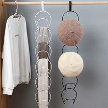 모자행거 모자걸이 스카프 넥타이 소품걸이 도어후크 1개, 접이식모자걸이, 그레이