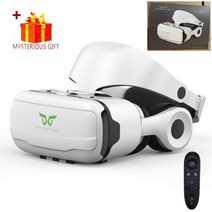게임 가상현실 VR VR 안경 가상 현실 3D 헤드셋 헬멧 안드로이드 아이폰 스마트 폰 휴대 전화 컨트롤러 게, 06 With Box With Remote