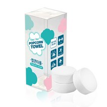 일회용수건 6매 페이스타올 코인티슈 스포츠 운동 자전거 등산 휴대용 야외용 타올 수건 목타올, 부들지퍼백