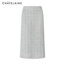 [샤트렌] 트위트 롱 체크 스커트_HCBMSK101