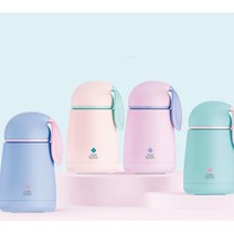 신생아 아기 분유 온도유지 보온병 회사 텀블러 300ml 죽 산악, 민트
