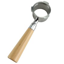 304 스테인레스 스틸 커피 머신 바닥이없는 필터 우드 핸들 브래킷 51mm 커피 바구니 커피 파우더 컵 커피 머신 액세서리 부품 커피 용품필터