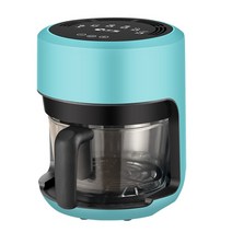1인용 투명 에어프라이어 보이는 미니 투명 스텐레스 가정용 전기 프라이 고 붕규산 유리, 2.5l 불