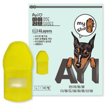 아이러브 강아지 미끄럼방지 염화칼슘 일회용 신발 72매+ 고탄력스트랩 72P, 72매+72개스트랩