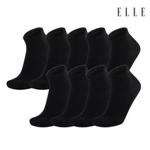 엘르 남성용 베이직 단목 9켤레, 블랙