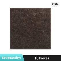 고탄성스펀지 흡음판 방음 차음시트 계란판 방음벽설치 폴리 흡음 패널 10pcs 처리 고밀도 음향 패널 스튜디오 홈, 커피, 8mm 중간 밀도