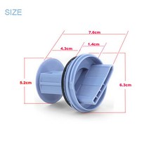 세탁기 부품 수리 고장 드럼 세탁기 배수 펌프 씰 플러그 필터 Bosch Siemens WM175 WM1095 WD7205 용, 한개옵션0, 한개옵션1
