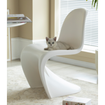 비트라 베르너 팬톤 체어 1인 식탁 의자 카페 거실 인테리어, 화이트