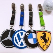 양면 엠블럼 스트랩 퍼터키퍼 4종-버디나비 골프 악세사리 캐디용품 티걸이 퍼터커버홀더, 1. 벤츠