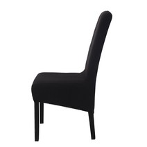 솔리드 자카드 시트 커버 의자 홈 슬립 호텔 웨딩 연회 파티 장식 d30에 대한 여분의 대형 좌석 케이스, 07 Black