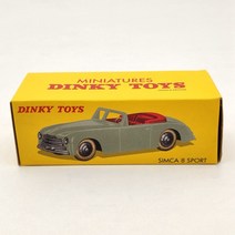 DeAgostini 1:43 Dinky Toys 24S Simca 8 스포츠 다이 캐스트 모델 자동차 컬렉션 선물, 한개옵션0
