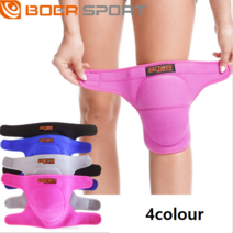 BOER 관절 근육 무릎보호대 2P(1세트) 자전거 보호대 어린이 주니어 아동 롱보드보호대 등산 헬스 농구 댄스 쿠션 패드, 그레이