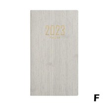 2023다이어리2023 의제 북 365 일 플래너 캘린더 오피스 메모장 일정 노트북 북 가죽 의제 S1G6, 06 creamy-white