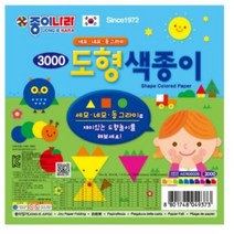 종이나라 도형 색종이, 10색, 4세트