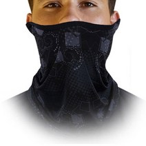 욜케이유 멀티스카프 넥워머 공사장 현장 작업 노가다 용접, 귀걸이기모멀티스카프_트라이오렌지