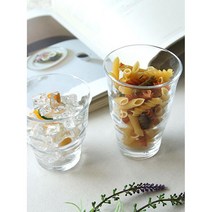홈카페 예쁜 웨이브 두꺼운 유리 물컵 4p 고급컵 유리컵 예쁜컵 음료수, 소