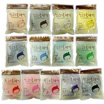 대한산업 컬러 클레이 500g 지퍼백 점토 찰흙, 하늘, 1개