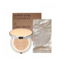 아이오페 슈퍼바이탈 쿠션 이엑스 SPF45 PA+++ 본품+리필 촉촉한쿠션 커버력좋은팩트, 23호, 1개