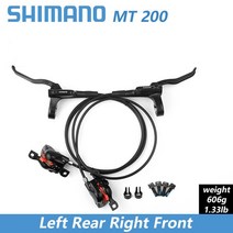 Shimano-BR MT200 MTB 자전거 브레이크 800/1350 1400 1450mm 레버 Avid 산악 유압 디스크 업그레이드 M315, 12 R Front L Rear1450