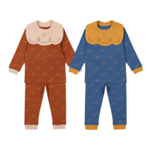 [압소바] [해피랜드] 턱받이가 달려있는 귀여운 가을 내의 / 큰 사이즈(100 110 120) / 팡팡내의 NC대전 유성점