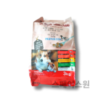 더독 닥터소프트 애견용 소프트사료, 1개, 3kg, 0   2가지주원료(연어+감자)