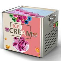 아이스크림머신 가정용소프트아이스크림기계 새로운 사각형 팬 튀긴 스크림 롤 기계 가정용, 220v