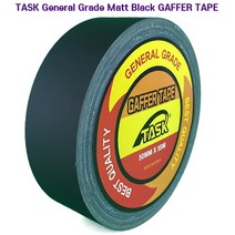테스크 무광 면테이프 MATT BLACK 50mm x 55m, 1개