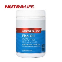[뉴트라라이프] 피시오일 오메가3 1500mg + 비타민D 180정