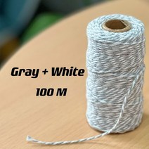 줄다리기줄 단체게임 밧줄 굵은 동아줄 운동회 레이크레이션용품 마크라메 코드 2mm 코튼 110 야드 공예용 천연 로프 벽걸이 선물 포장 웨딩 장식, [01] 2mm 100meters, [14] Beige