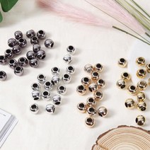 DIY 마크라메재료 골드 실버비즈 16mm 3set 모빌 공예, 흑니켈