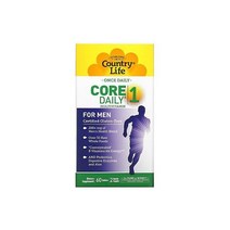 Country Life Core Daily- 남성용 멀티비타민 60정 글루텐 프리 GMP 품질