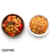 [집밥처럼 비엔나소세지야채볶음+콩나물무침 2종세트] 당일조리로 유통기한이 넉넉하고 꼼꼼한 포장 간편한 상차림 엄마 손맛 수제 가정식 밑반찬, 소세지야채볶음200g+콩나물무침150g, 1세트