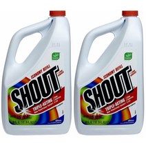 Shout Stain Remover Liquid Refill 샤우트 스테인 리무버 얼룩제거제 액상 리필 1.7Lx2통 134oz(3798g), 1개
