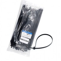 KP 케이블타이(5x300mm) 블랙 약250개입 타이밴드 전선정리 배선정리, 상세페이지 참조